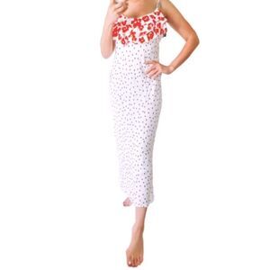 RIXO x Target Ruffle Polkadot Midi Dress